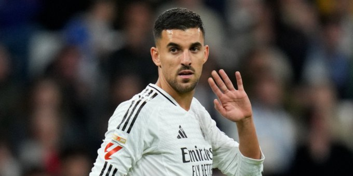 Ceballos en un partido en el Bernabéu