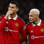 Antony y Cristiano Ronaldo durante su estancia en Manchester