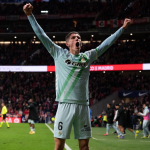 Altimira celebrando la victoria del Betis