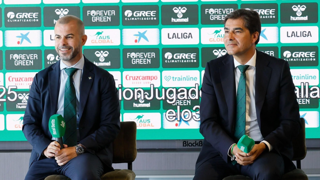 Fajardo y Haro, en una presentación del Betis