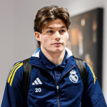Fran García antes de un partido con el Madrid