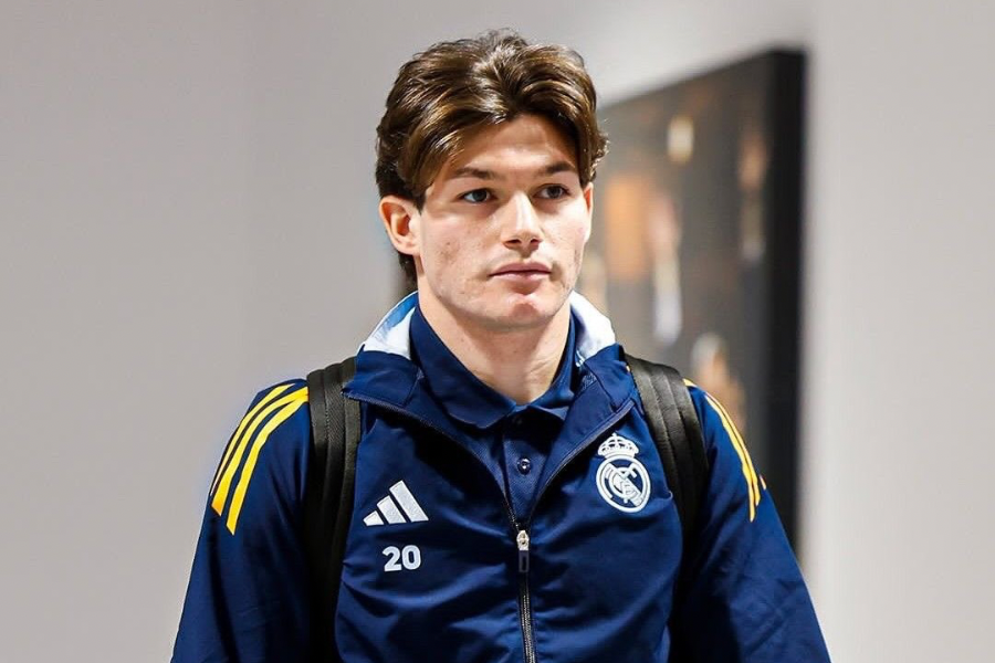 Fran García antes de un partido con el Madrid