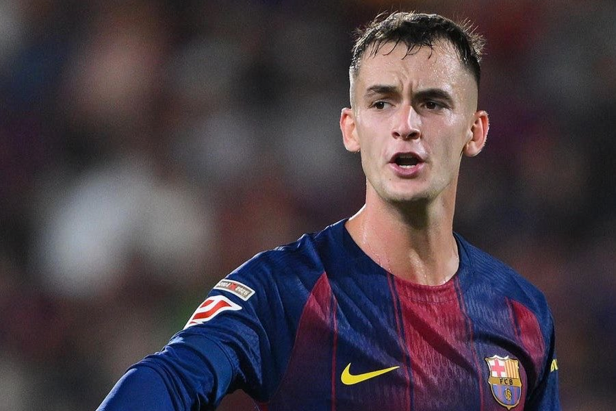 Casadó durante un partido con el Barcelona