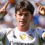 Fran García durante un partido con el Madrid