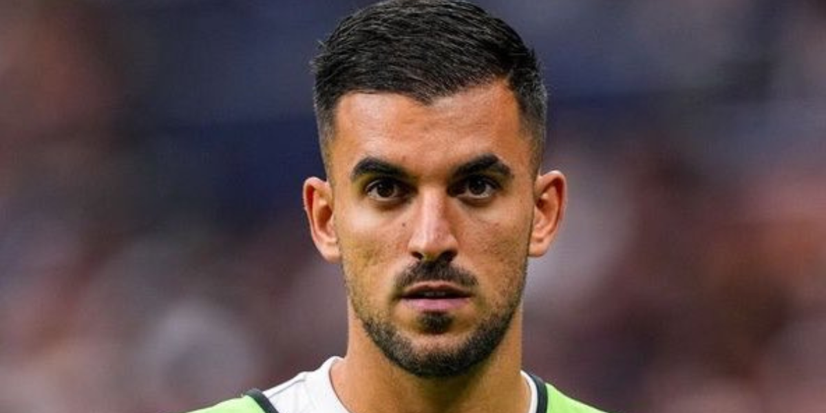 Dani Ceballos calentando antes de un encuentro
