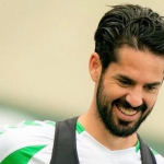 Isco entrenando con el Betis