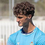 Manu González, entrenando con el filial del Betis