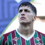 Facundo Bernal antes de un partido con fluminense