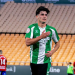 Morante celebrando un gol en La Cartuja