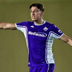 Kospo durante un partido con la Fiorentina