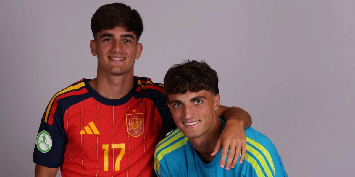 Morante y Manu González con la selección sub19