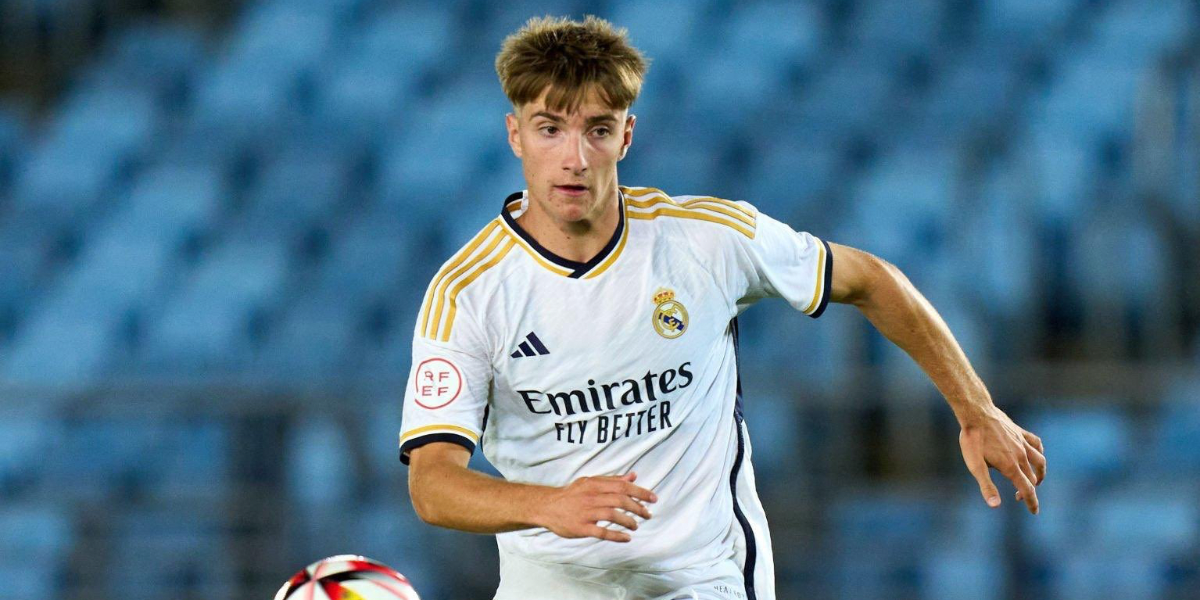 César palacios jugando con el filial del Madrid