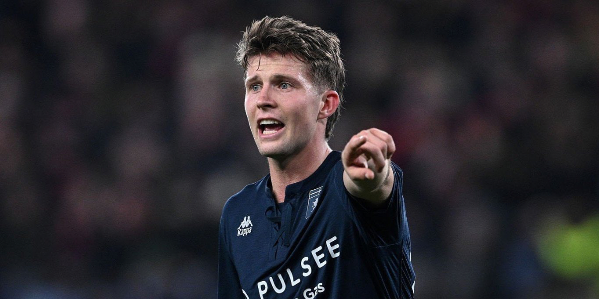Frendrup durante un encuentro con el Genoa