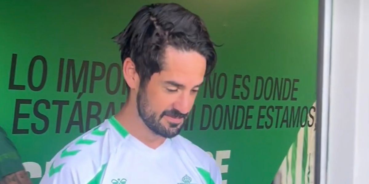 Isco en la vuelta al trabajo del Betis